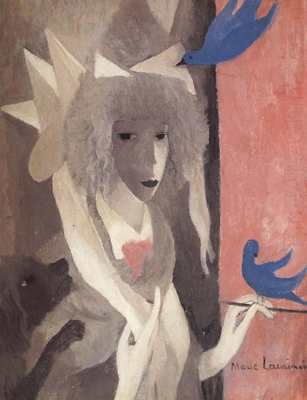 Marie Laurencin The Self-Portrait with birds oil painting picture